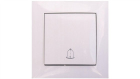 Wesa Przycisk Dzwonkowy Zwierny / Dzwonek Łącznik / Biały Lc-06