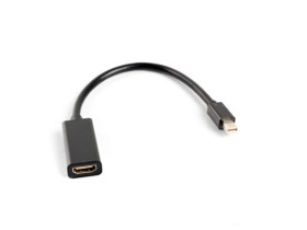 Adapter mini DisplayPort 1.2 - HDMI 0,1m czarny AD-0005-BK
