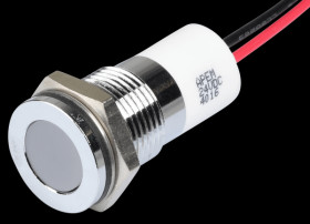 Q14F3CXXW24E Indicator LED, 24 V DC, 14 mm, wired, white/BrC