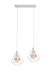 Lampa wisząca loftowa 2xE27 FOSKAL WHITE