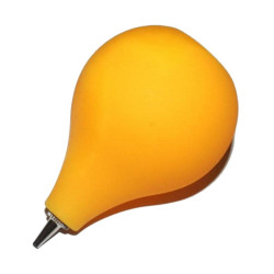 GRUSZKA CZYSZCZĄCA DUŻA - ŻÓŁTA SILIKONOWA