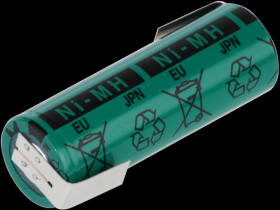 FDK A battery, NiMh, 2700 mAh, with solder lugs