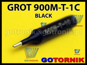 Grot 900M-T-1C BLACK do stacji lutowniczych produkcji Zhaoxin/ Aoyue / PT / WEP / Yihua /