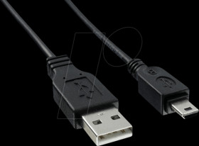 EA KUSB-MINI USB cable with mini-USB plug, approx. 1m