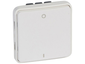 PLEXO55 Wyłącznik 2-biegunowy antybakteryjny biały 070727 LEGRAND