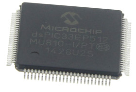 Mikrokontroler Microchip dsPIC33EP TQFP 100-pinowy Montaż powierzchniowy dsPIC 536 kB 16bit CAN:2 60MIPS RAM:52 kB