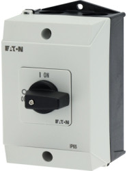 Load-break switch, rotary actuator, 3 pole, 20 A, (W x H x D) 80 x 102 x 137 mm, surface mounting, 207081