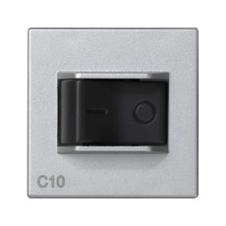 Simon Connect Wyłącznik nadmiarowo-prądowy K45 C10A aluminium K106A/8