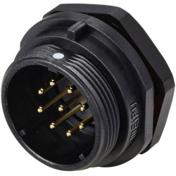 Weipu SP2112/P9 SP21 Round Connector Plug 9-Pin UV-Resistant IP68
