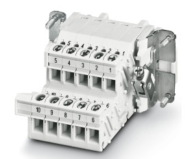 Adapter zasilania 10-pinowe Phoenix Contact 16A 500 V AC Żeński