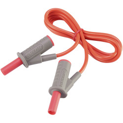 VOLTCRAFT VC8063425 Safety test lead Banana jack 4mm1.00 m; Red; MSB-5010 A
