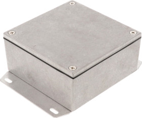 Aluminum die cast enclosure, (L x W x H) 92 x 92 x 42 mm, natural, IP65, 1590WYF