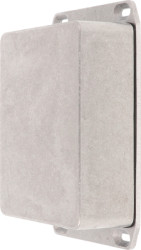 Aluminum die cast enclosure, (L x W x H) 119 x 94 x 42 mm, natural, IP65, 1590WBBSFL