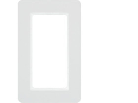 BERKER Q.7 Ramka 1 pojedyncza z dużym wycięciem biały aksamit lakierowany 13096189 HAGER