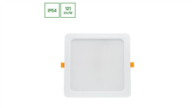 Dure 3 Downlight 24W Ww 230V 110St Ip54 Ik06 220X220x34 Biały Kwadratowa...