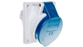 Gniazdo Tablicowe Skośne 3P 16A 230V Niebieskie Ip44 1463 Men1463