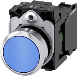 Kompletny układ przycisku SPST średnica wycięcia 22mm, montaż panelowy Siemens