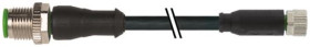 Przewód czujnik-siłownik ze złączem Złącze M12 liczba rdzeni 3 długość 2m Rodzaj A Męskie Złącze B M8