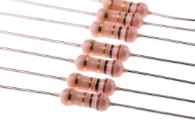 Rezystor 1Ω 1W ±5% -500 → +350ppm/°C Folia węglowa RS PRO