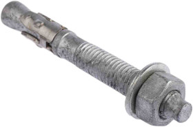 Śruba kotwiąca dł 100mm M12 Stal wysokowęglowa Ø 12mm RS PRO Śruba przelotowa ocynkowana