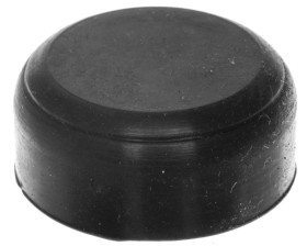 Osłona gumowa do przycisków krytych i podświetlanych czarna LPXAU132