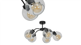 Lampa Sufitowa Sofia Clear 5Xe27 Mlp6596 Milagro