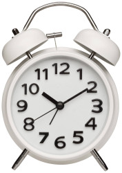 Budzik TFA Dostmann Analoger Metall-Glockenwecker 60.1040.02, biały