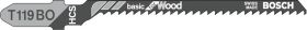 Brzeszczot do wyrzynarki HCS, T 119 BO Bosch Accessories 2609256717 2 szt.