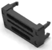 Strain relief, black for ribbon cable, 747275-3