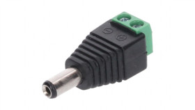 Wtyk Dc 5.5X2.1 Ze Złączem Skrętnym