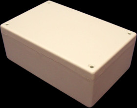 ABS enclosure, (L x W x H) 132 x 66 x 43 mm, light gray (RAL 7035), IP54, 1594DSGY
