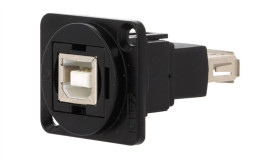 Łącznik Usb A - Usb B 2.0 Ft Metal 19X24mm Cp30207nmb