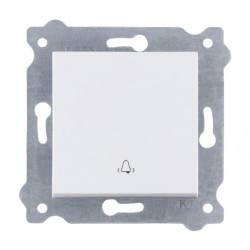 Przycisk dzwonkowy 250V 10A Biały 207/01 EXEN