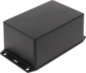 ABS enclosure, (L x W x H) 122 x 81 x 56 mm, black (RAL 9005), IP54, 1591XXTFLBK