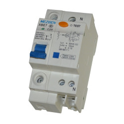 WYŁĄCZNIK RÓŻNICOWO PRĄDOWY RÓŻNICÓWKA 25A 2P RCBO C