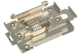 Uchwyt mocujący na szynie DIN TS35; TS35P; 44mm; stal niklowana; szary; RoHS
