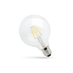 Żarówka E27 LED 8W WW COG GLOB Edison, filament SPECTRUM bi.ciepła