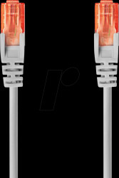 CCGL85230GY025 Patch cable, Cat.6, U/UTP, 0,25 m, grey