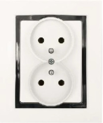 MAGIC Gniazdo podwójne z/u białe GPt-6 M