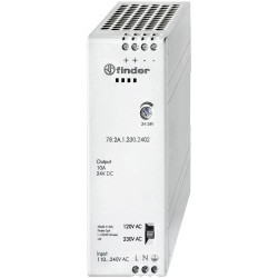 Finder 78.2A.1.230.2402 Rail PSU 24 V DC 10 A high efficiency 94