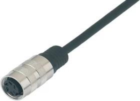 Sensor actuator cable, M16-cable socket, straight to open end, 14 pole, 2 m, PUR, black, 3 A, 79 6052 20 14