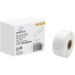 Renkforce Rf-6027854 Label Roll White Paper 51X19mm Permanent Adhesive 500 Pcs