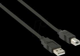 CCGP60100BK20 USB 2.0 Cable, A male > B male, 2 m, black