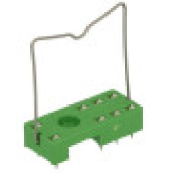 GNIAZDO PRZEK.RYPS-08 ZIELONE Z OBEJMĄ.