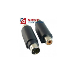 Przejście wt.MINIDIN 7p(2rz.)/gn RCA