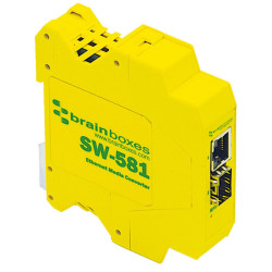 Brainboxes SW-581 Industrial Gigabit SFP Media Converter