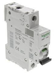 Wyłącznik nadprądowy MCB, Typ D, 1-biegunowy, 20A, 100 → 133V, 72V, na szynę DIN, Schneider Electric, iC60H