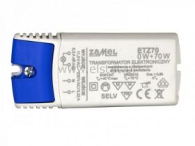 Transf. 70W elektron. do oświet. halog. 12V ZAME