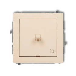 DECO Przycisk /dzwonek/ w stylu amerykańskim beżowy 1DWPUS-4