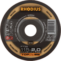 Zestaw tarcz tnących Rhodius FT38 207444 25 szt.